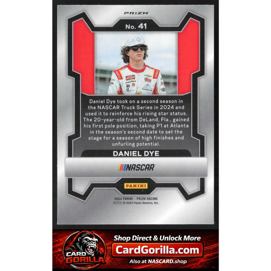 2024 Panini Prizm #41 Daniel Dye White Sparkle