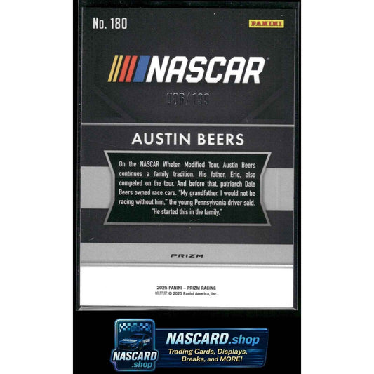 2025 Panini Prizm #180 Austin Beers Blue
