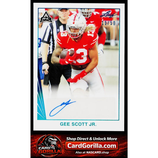 2021 Leaf Memories 1990 Base Autographs Spectrum Platinum Gee Scott Jr. #/50
