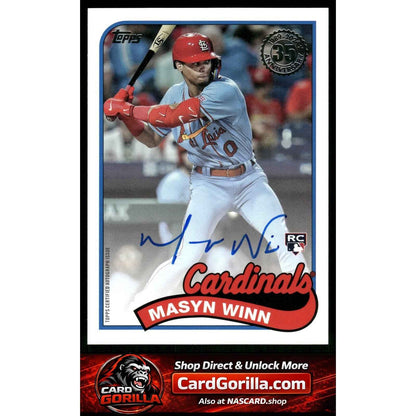 2024 Topps Masyn Winn 1989 Topps Baseball 35th Anniversary Autographs