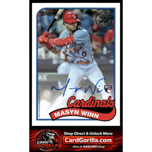 2024 Topps Masyn Winn 1989 Topps Baseball 35th Anniversary Autographs