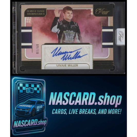 2025 Panini Turn Four #CSS-VMR Vinnie Miller Center Stage Signatures Gold #/10