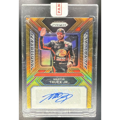 2024 Panini Prizm Martin Truex Jr. Sensational Signatures Gold Prizms /10