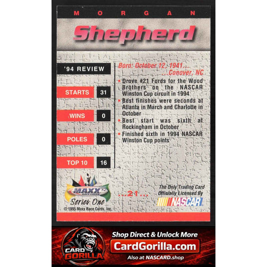 1995 Maxx #21 Morgan Shepherd Autographs