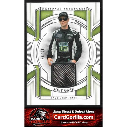 2025 Panini National Treasures #RUT-JGS Joey Gase Race Used Tires #/99