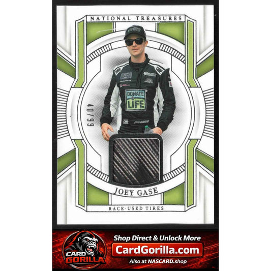2025 Panini National Treasures #RUT-JGS Joey Gase Race Used Tires #/99