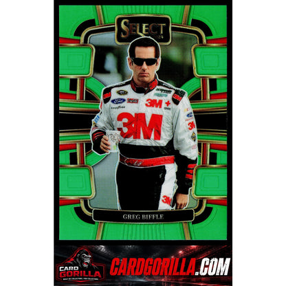 2024 Panini Select #8 Greg Biffle Neon Green Prizms #/75