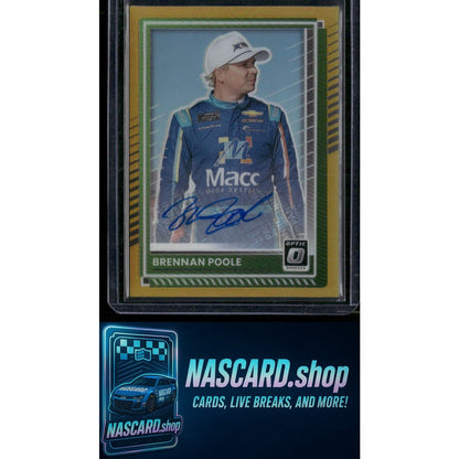 2025 Donruss #43 Brennan Poole Optic Signatures Gold #/10 - Card Gorilla