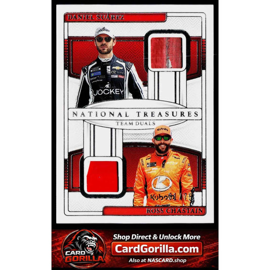 2025 National Treasures Ross Chastain Daniel Suarez Team Duals #/75