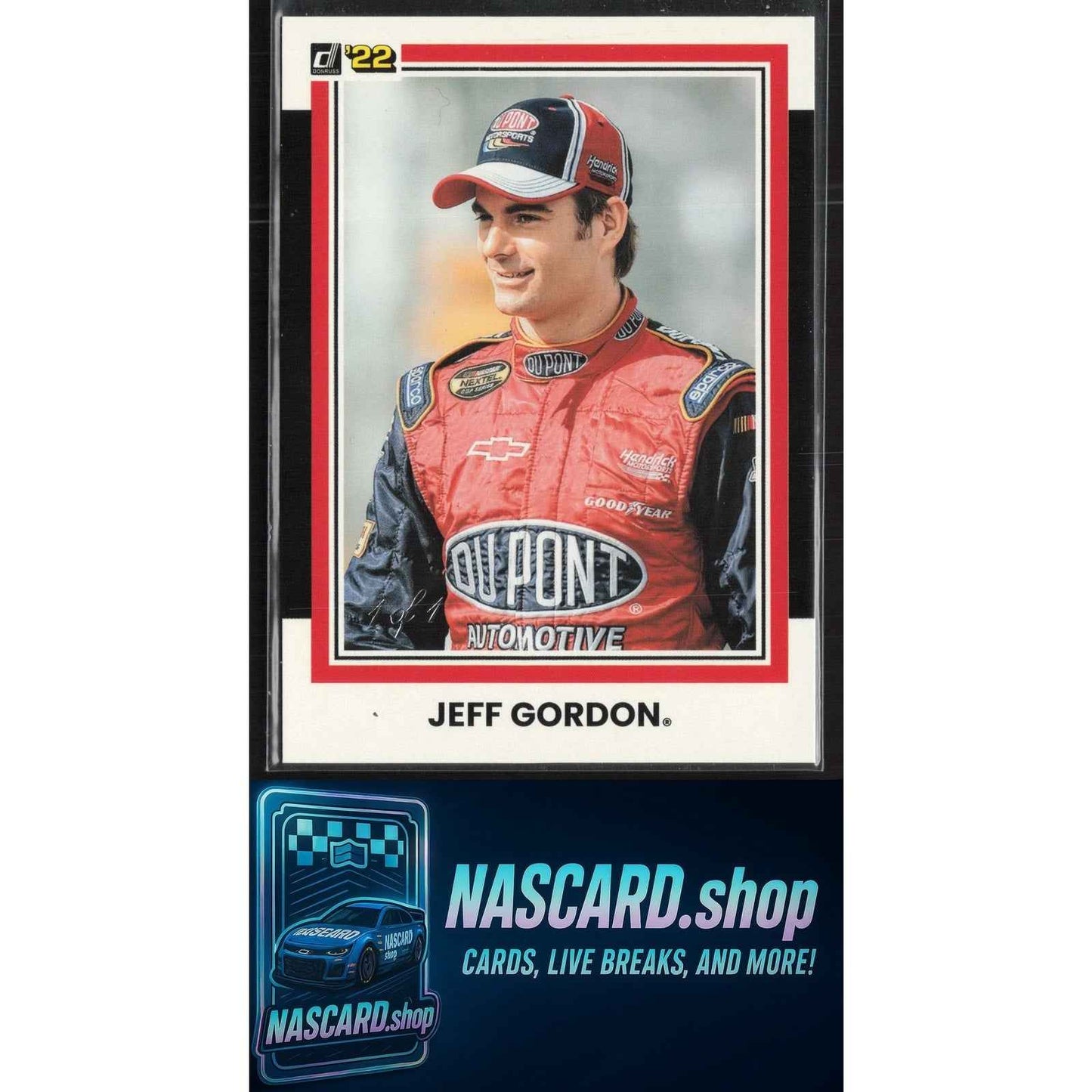 2022 Donruss #135 Jeff Gordon Artist Proof Black #1/1
