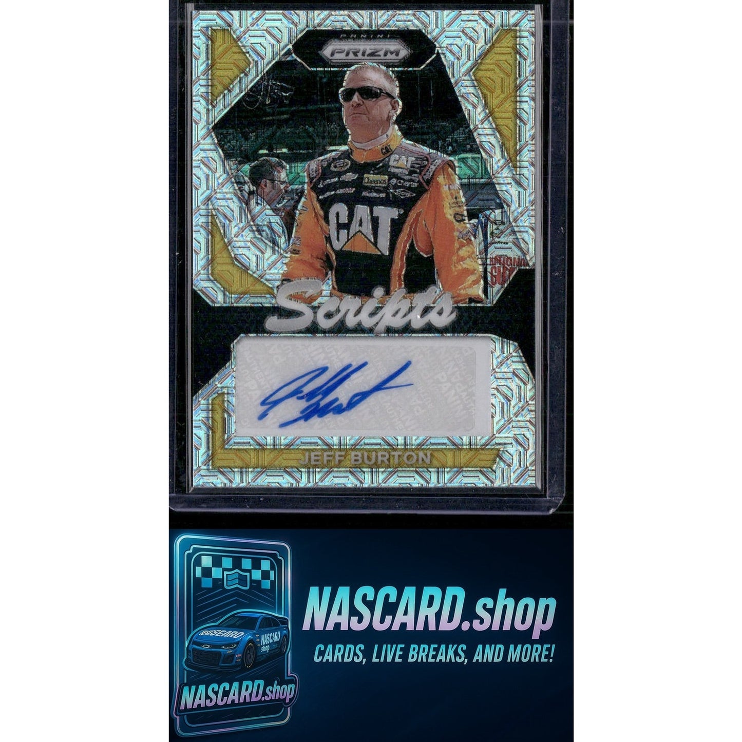 2024 Panini Prizm #S-JBN Jeff Burton Scripts Mojo #/25 - Card Gorilla