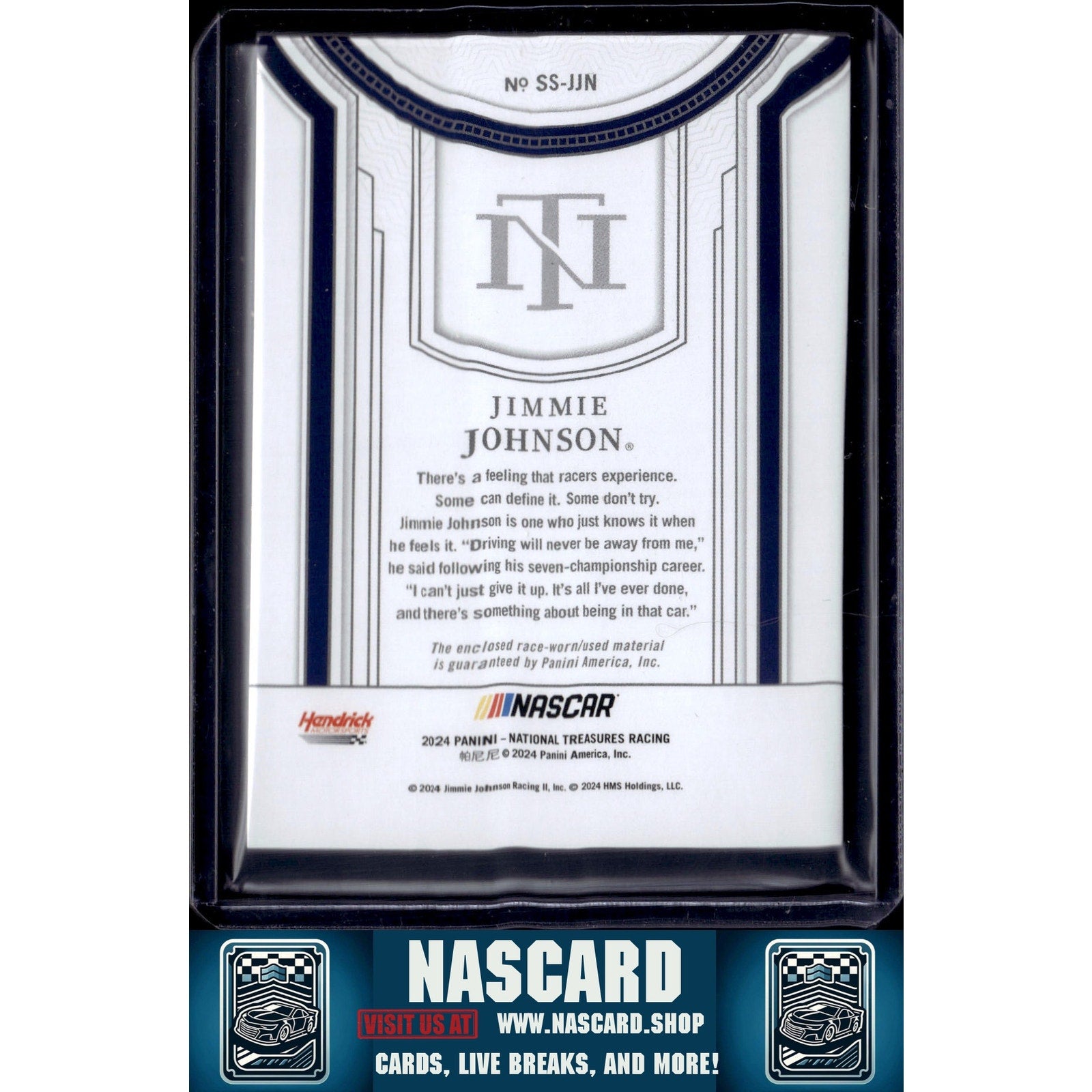 2024 Panini National Treasures #SS-JJN Jimmie Johnson Silhouettes - NASCARD.shop