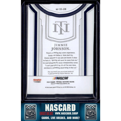 2024 Panini National Treasures #SS-JJN Jimmie Johnson Silhouettes - NASCARD.shop