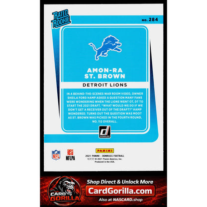 2021 Donruss #284 Amon-Ra St. Brown