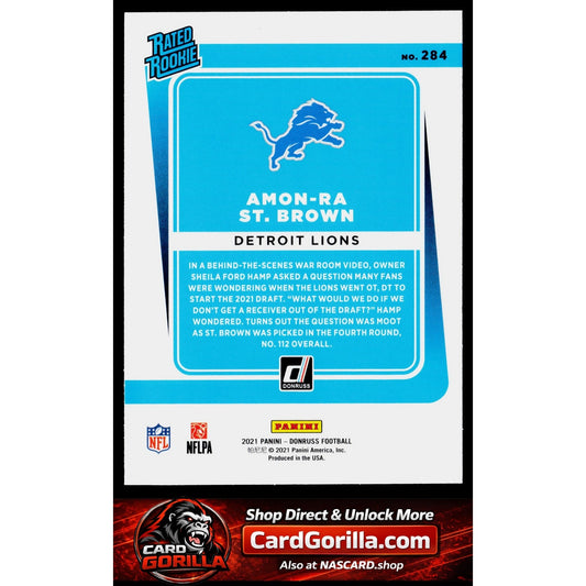 2021 Donruss #284 Amon-Ra St. Brown