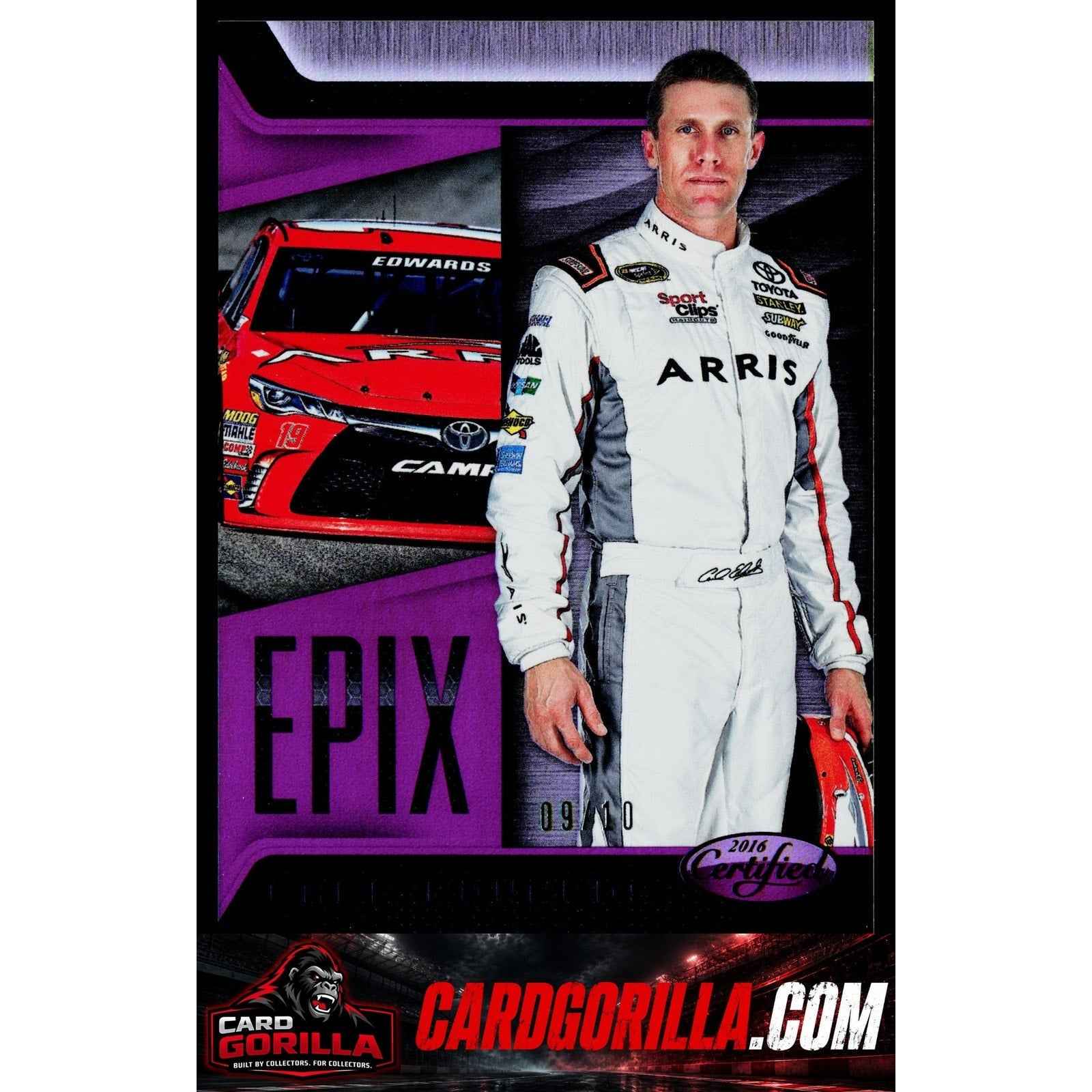 2016 Panini Certified #E9 Carl Edwards Epix Mirror Purple #/10