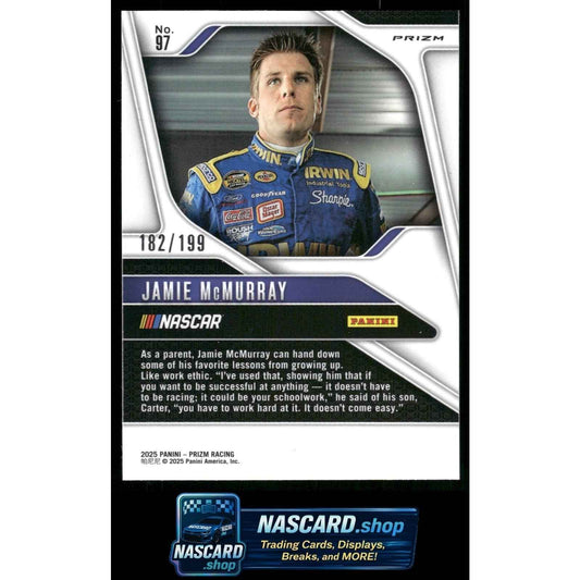 2025 Panini Prizm #97 Jamie McMurray Blue #/199