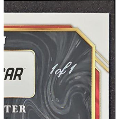 2024 Panini Select Cole Custer Trackside Action Signatures Black Prizms 1/1