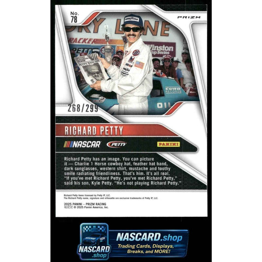 2025 Panini Prizm #78 Richard Petty Pulsar #/299