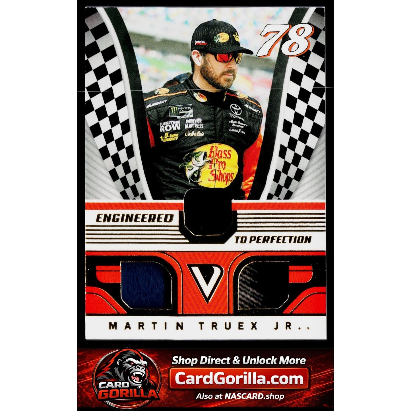 2018 Victory Lane Martin Truex Engineered Perfection Triple Material Gold /199