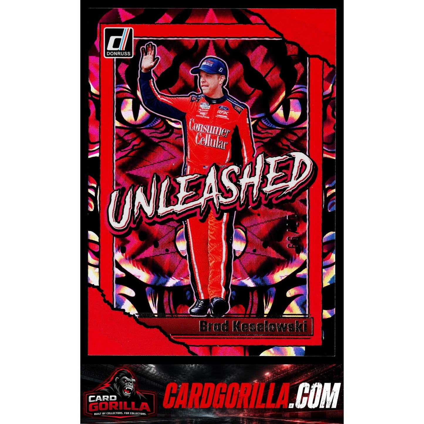 2026 Donruss #9 Brad Keselowski Unleashed Red Xplosion #/99