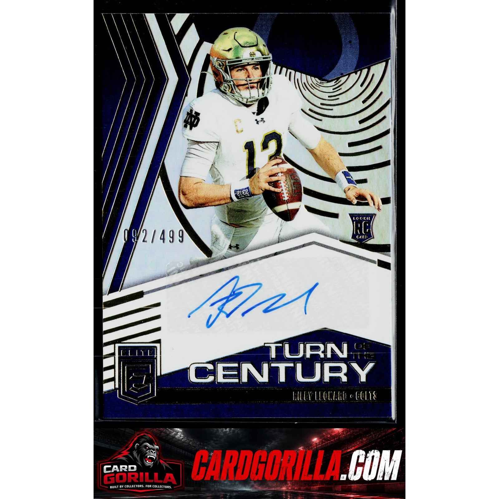 2025 Donruss Elite #TOC-RLE Riley Leonard Turn of the Century Autographs #/499