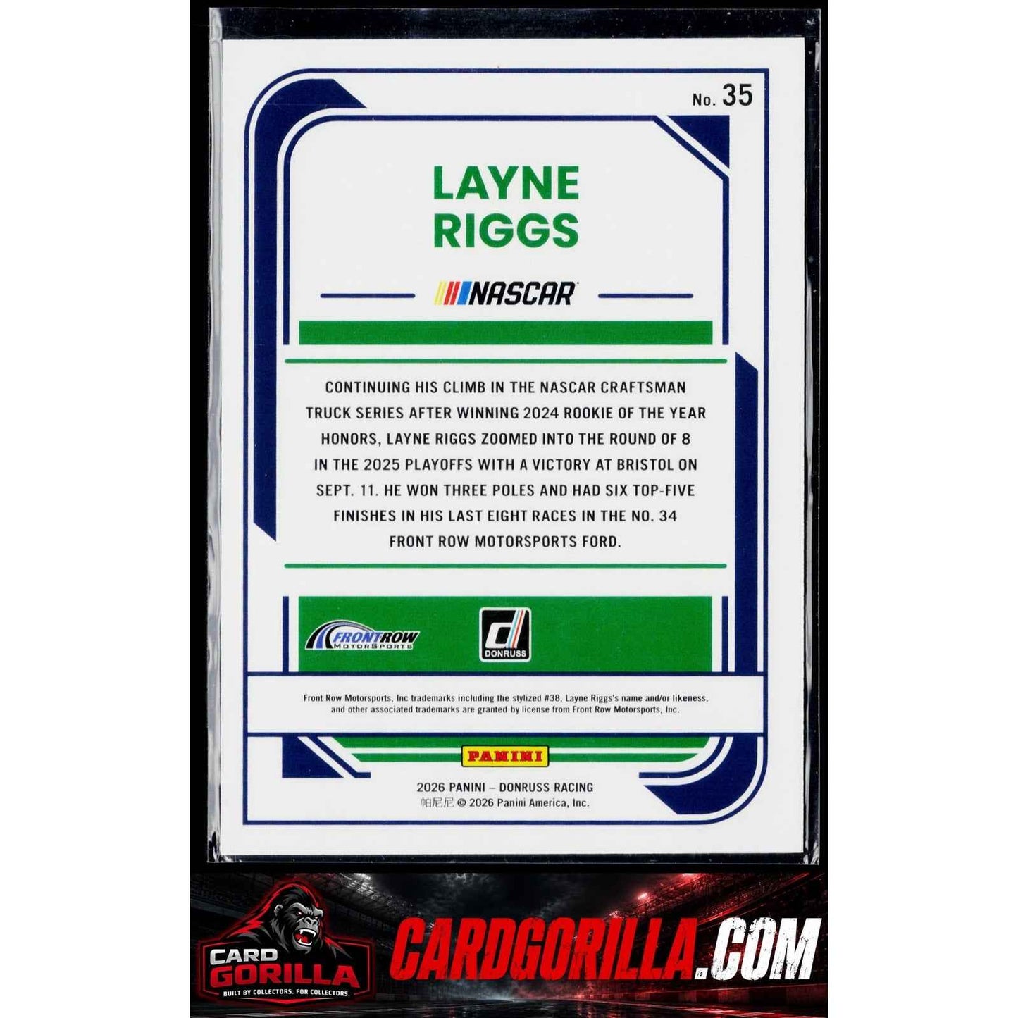 2026 Donruss #35 Layne Riggs Mojo #/25