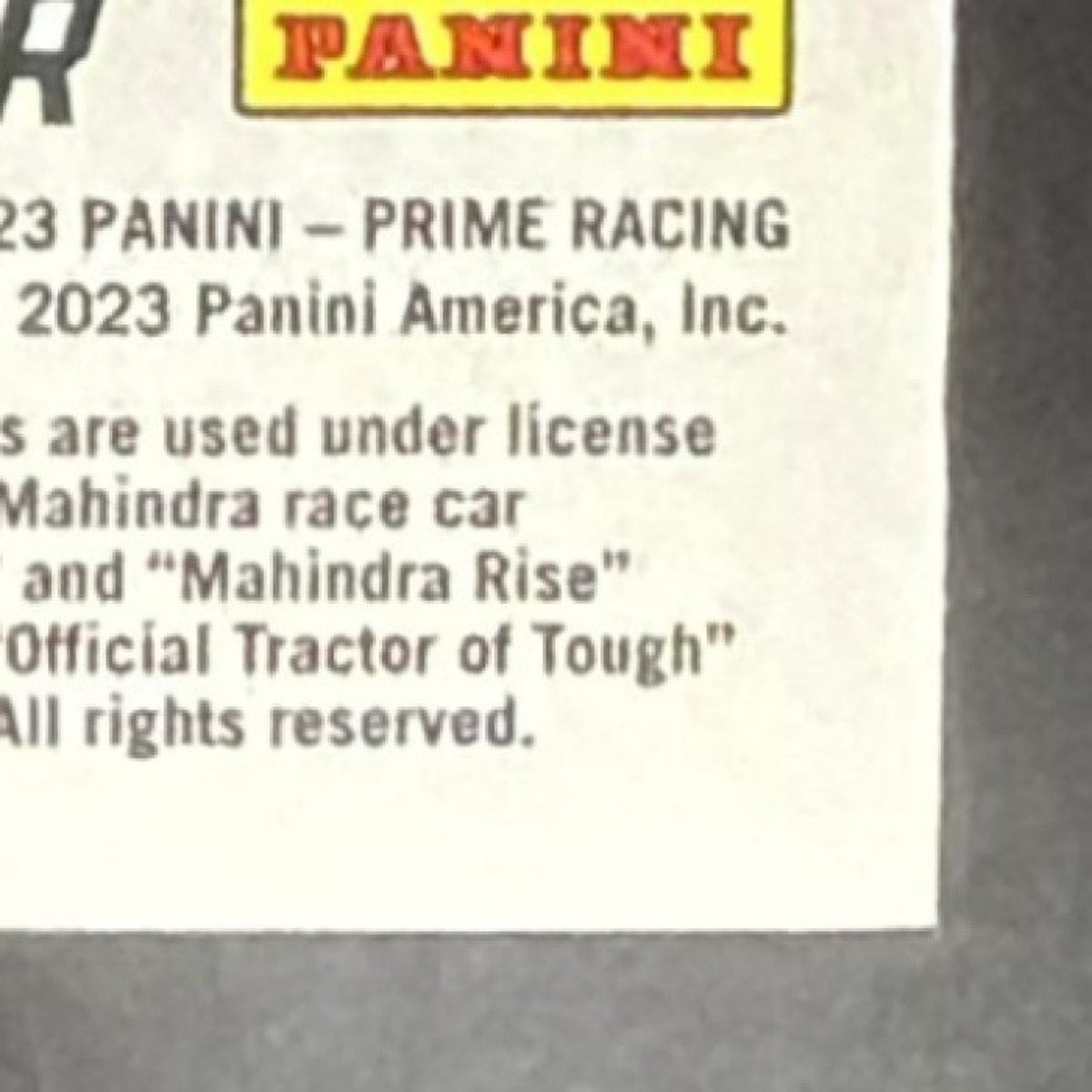 2023 Panini Prime Chase Briscoe #RUD-CBR Race Used Duals Sheet Metal MEM