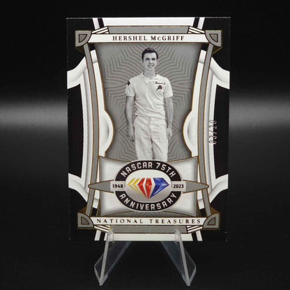 2023 National Treasures NASCAR Diamond Anniversary Midnight Hershel McGriff /20 - NASCARD.shop