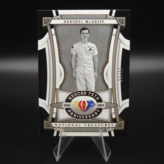 2023 National Treasures NASCAR Diamond Anniversary Midnight Hershel McGriff /20 - NASCARD.shop