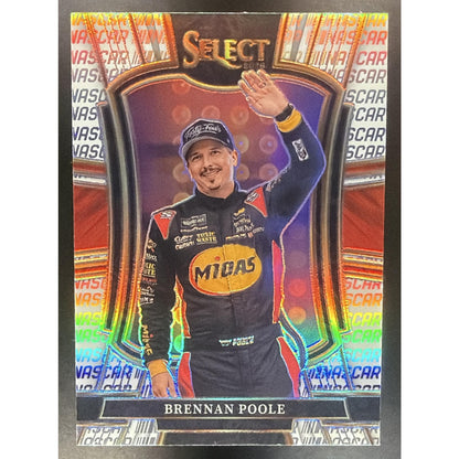2026 Panini Select NASCAR Brennan Poole #287 Set - Trackside Silver Logo