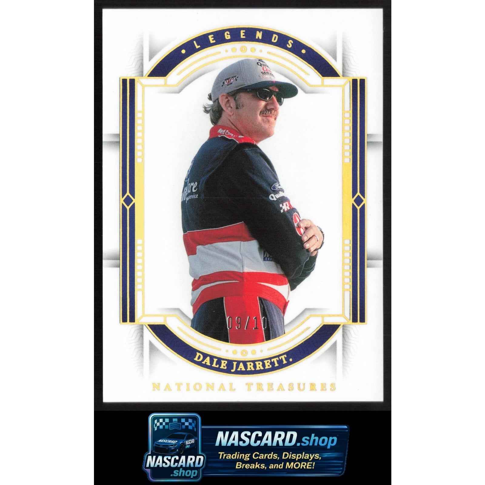 2024 Panini National Treasures #90 Dale Jarrett Holo Gold #/10