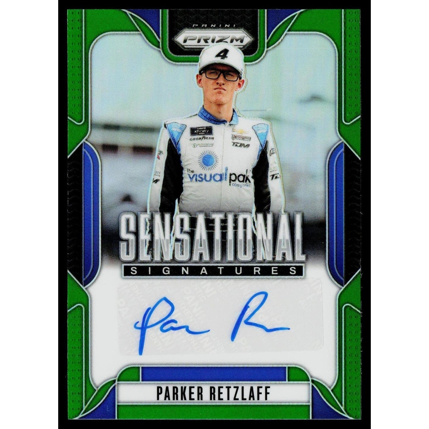 2025 Panini Prizm #SS-PRT Parker Retzlaff Sensational Signatures Green