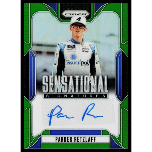 2025 Panini Prizm #SS-PRT Parker Retzlaff Sensational Signatures Green