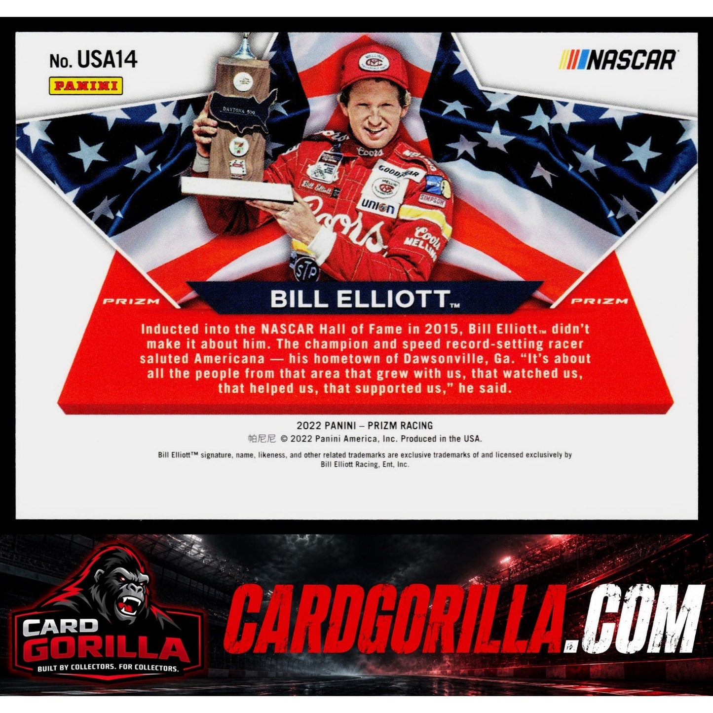 2022 Panini Prizm #USA14 Bill Elliott USA
