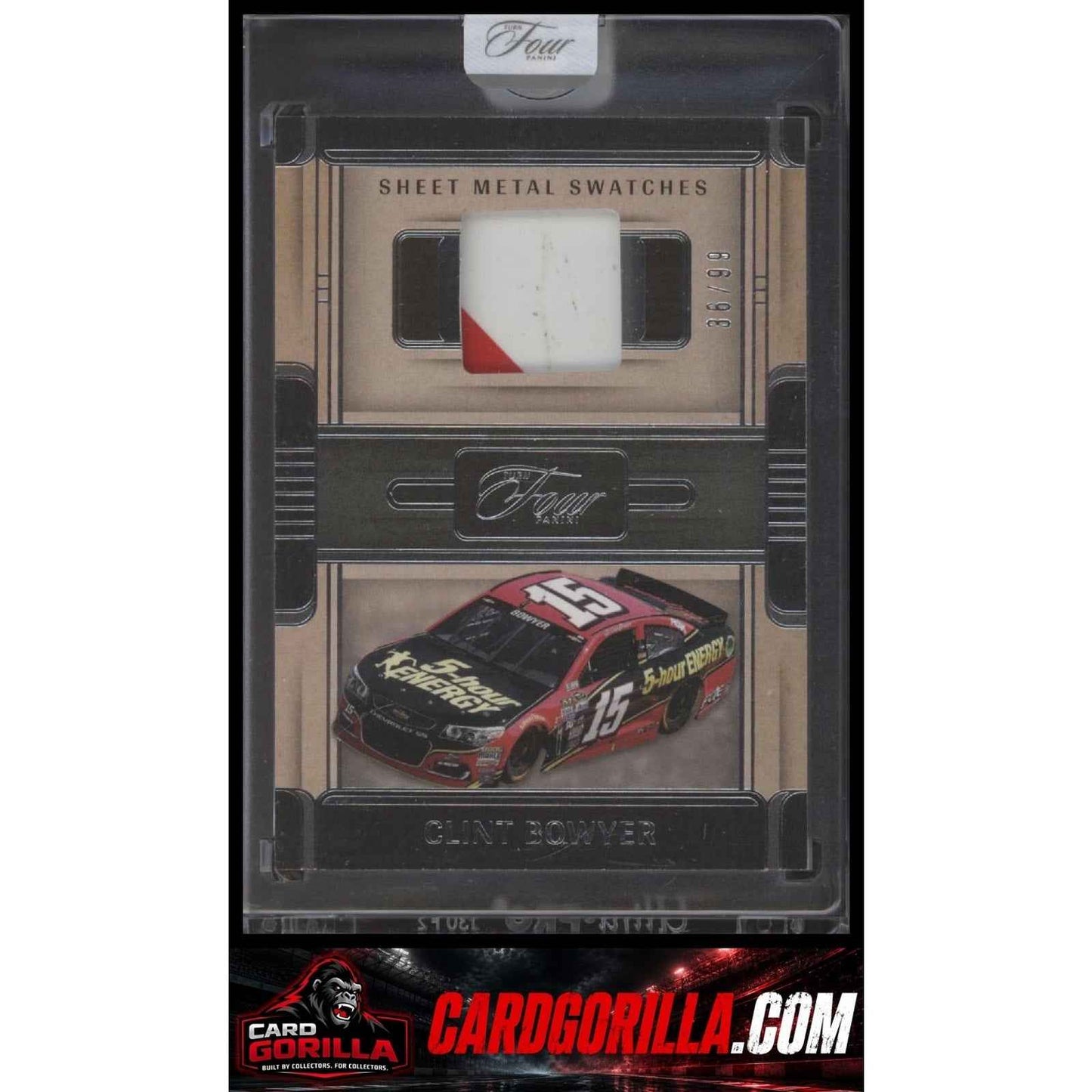 2025 Panini Turn Four #SWS-CBR Clint Bowyer Sheet Metal Swatches