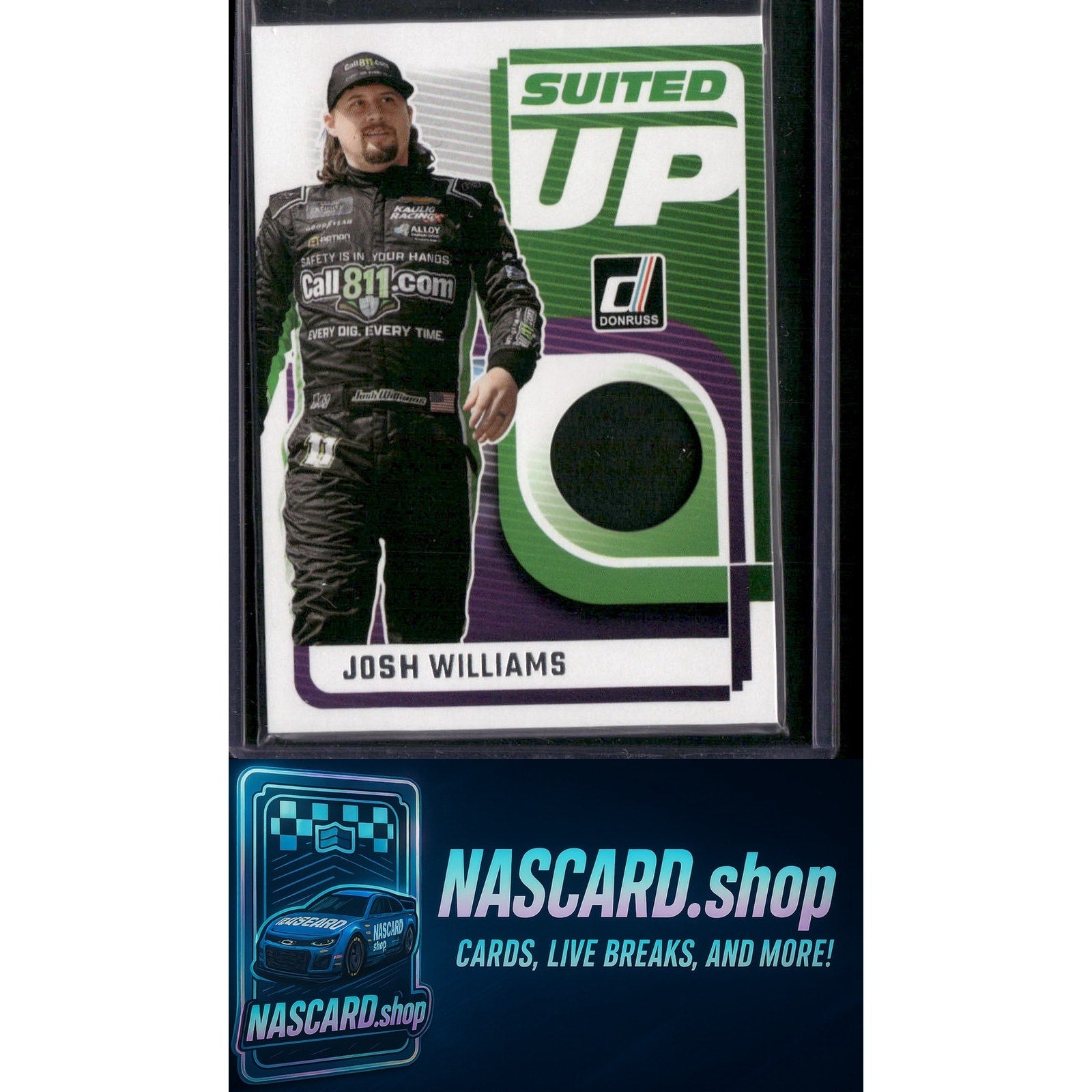 2025 Donruss #SU-JWS Josh Williams Suited Up Swatches - NASCARD.shop