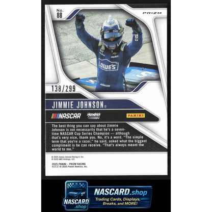 2025 Panini Prizm #88 Jimmie Johnson Pulsar #/299
