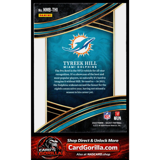 2023 Panini Select #NMB-THI Tyreek Hill Numbers