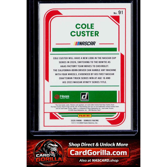 2026 Donruss #91 Cole Custer Mojo #/25