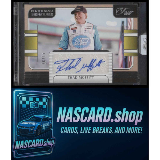 2025 Panini Turn Four #CSS-TMT Thad Moffitt Center Stage Signatures #/99