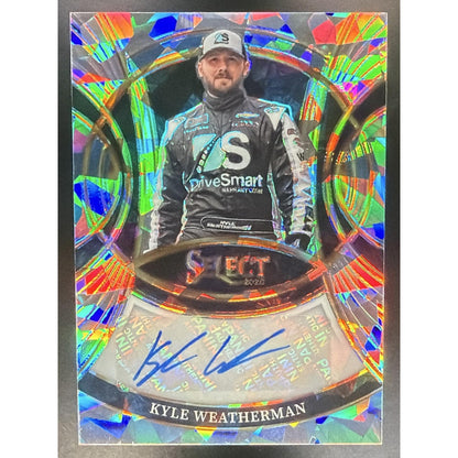 2026 Panini Select NASCAR Kyle Weatherman #S-KWM Signatures Ice Prizms Auto