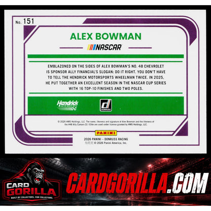 2026 Donruss #151 Alex Bowman Purple #/99