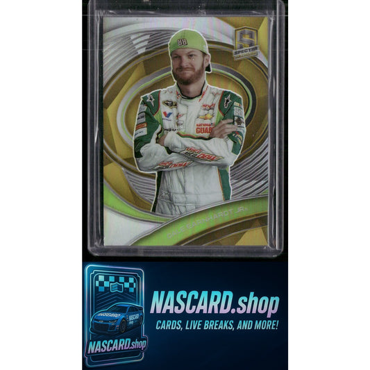 2022 Panini Chronicles #50 Dale Earnhardt Jr. Spectra Gold #/10 - Card Gorilla