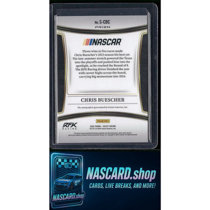 2024 Panini Select #S-CBC Chris Buescher Signatures