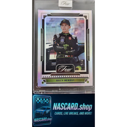 2025 Panini Turn Four #68 Riley Herbst Blue #/5