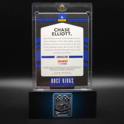 2018 Panini Donruss NASCAR Race Kings Buyback #10 Chase Elliott Autograph 2/5 - NASCARD.shop