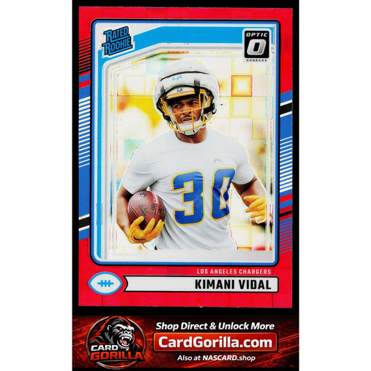 2024 Donruss #355 Kimani Vidal Optic Rated Rookies Preview Red Wave