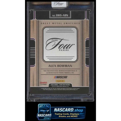 2025 Panini Turn Four #SWS-ABN Alex Bowman Sheet Metal Swatches #/99