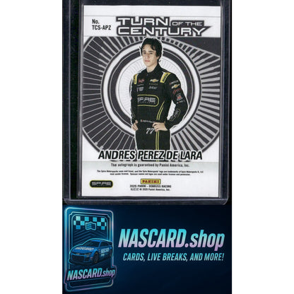 2025 Donruss Andres Perez De Lara Turn of the Century Auto Blue Xplosion /25 - Card Gorilla